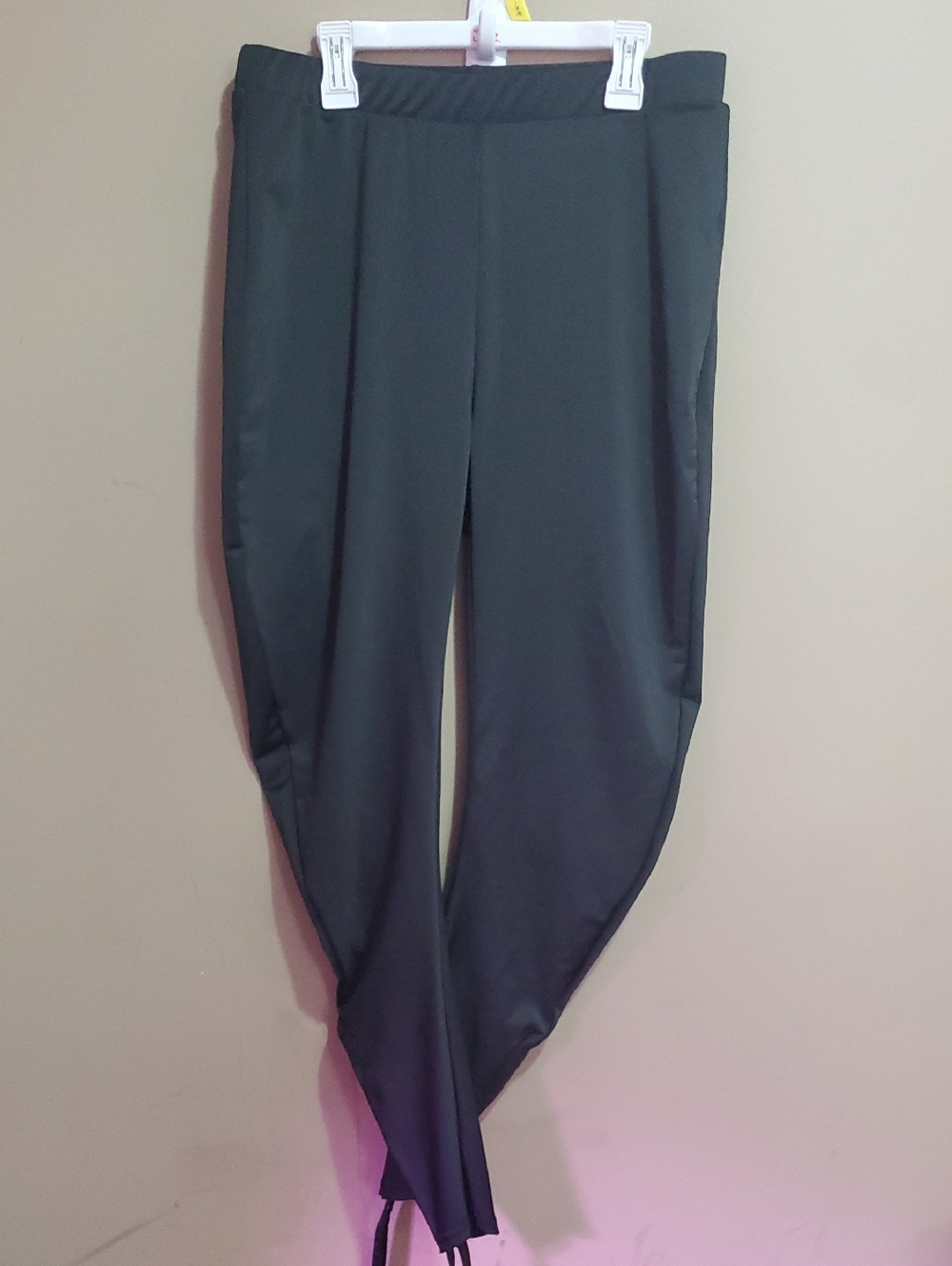 Lily Morgan Women's Black Pull-On Slim Pants Size Large